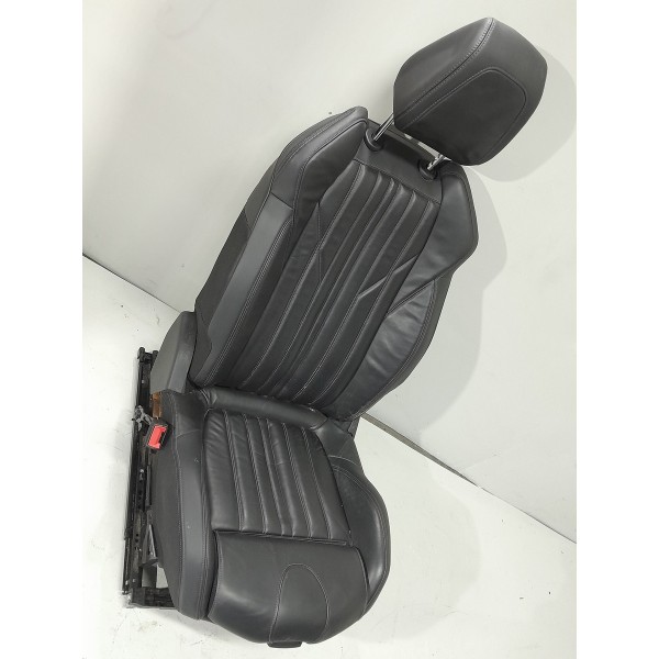 Jogo Banco Couro Peugeot 3008 Allure 2020 2021 Original Preto