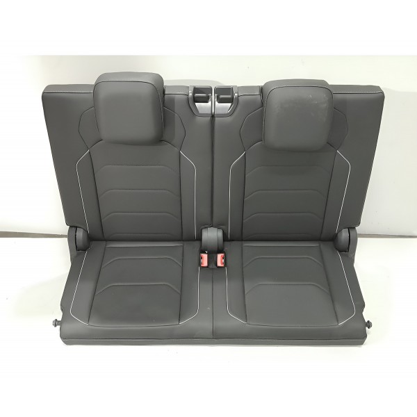Jogo Banco Traseiro Couro Tiguan Rline 2019 2020 2021 Orig Preto