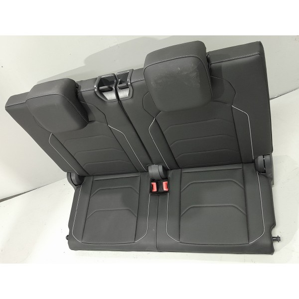 Jogo Banco Traseiro Couro Tiguan Rline 2019 2020 2021 Orig Preto