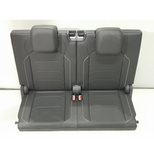 Jogo Banco Traseiro Couro Tiguan Rline 2019 2020 2021 Orig Preto