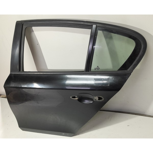 Porta Bmw 118 120 130 Traseira Esquerda 2006 2007/2012 Orig Traseira Esquerdo Preto