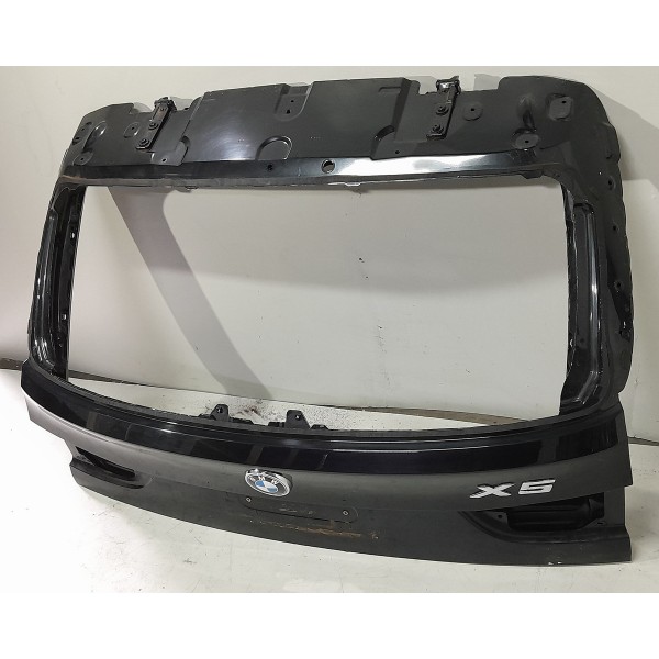 Tampa Traseira Bmw X5 2014/2019 Lisa Preto