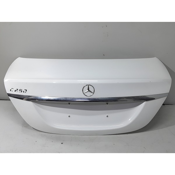 Tampa Traseira Mercedes C180 C200 C250 2015/2018 Lisa Branco