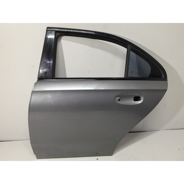 Porta Mercedes A35 Sedan Traseira Esquerda 2019/2025 Lisa Traseira Esquerdo Cinza-escuro