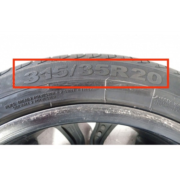 Roda Traseira Bmw X5 X6 315/35 Aro 20 2014 2015/2019orig Det