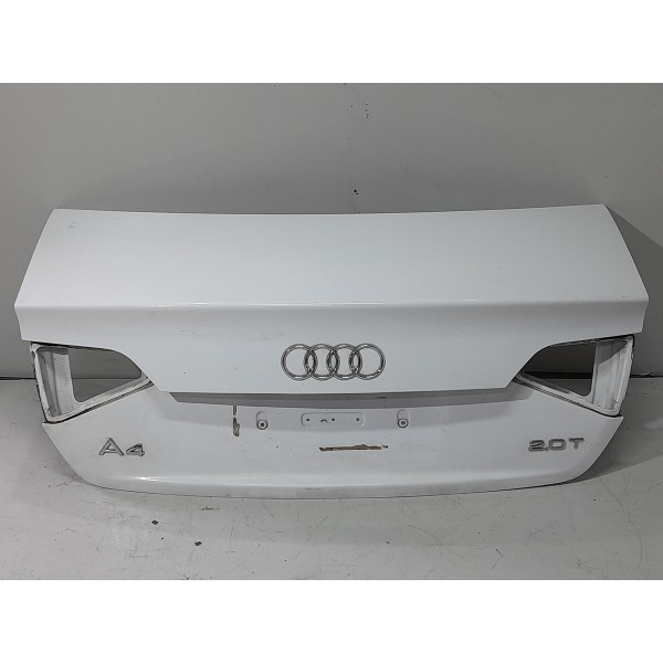 Tampa Traseira Audi A4 2009/2012 Lisa Branco