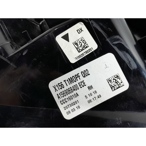 Lanterna Mercedes Gla 200 250 Dir 2018/2020 A1569068400 Det Direito/passageiro