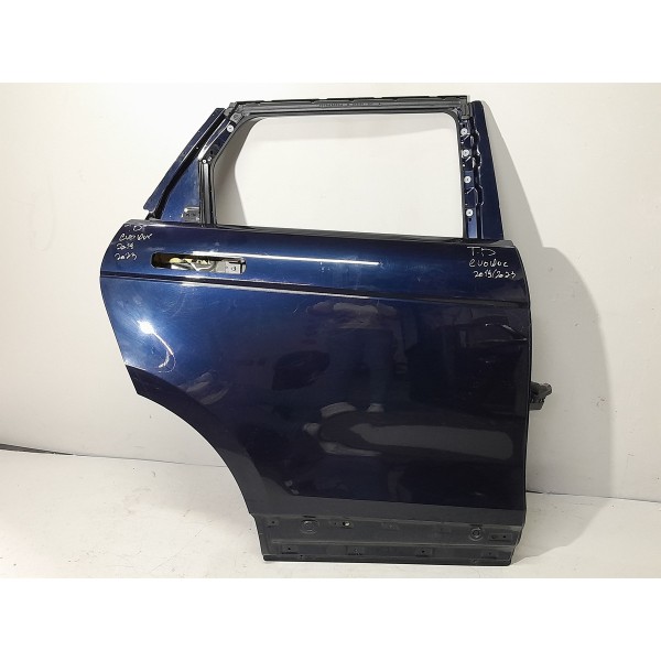 Porta Evoque Traseira Direita Blindada 2020\2023 Original Traseira Direito Azul-marinho