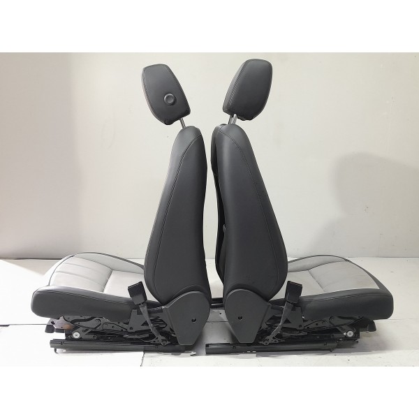 Jogo Banco Couro Land Rover Evoque 2020 2021 2022 2023 Orig Cinza