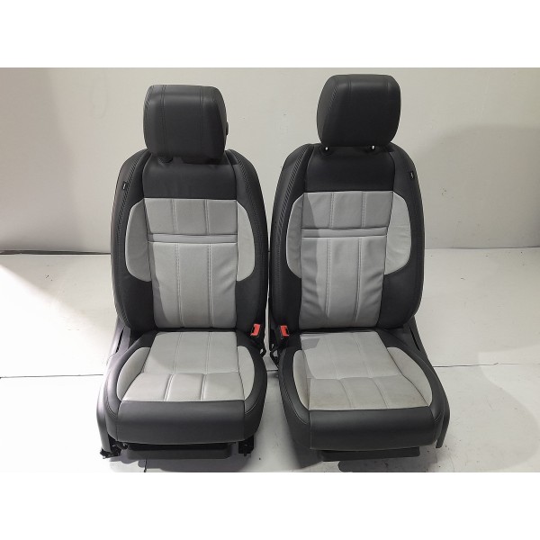 Jogo Banco Couro Land Rover Evoque 2020 2021 2022 2023 Orig Cinza