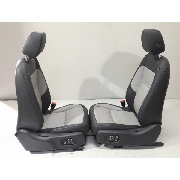 Jogo Banco Couro Land Rover Evoque 2020 2021 2022 2023 Orig Cinza