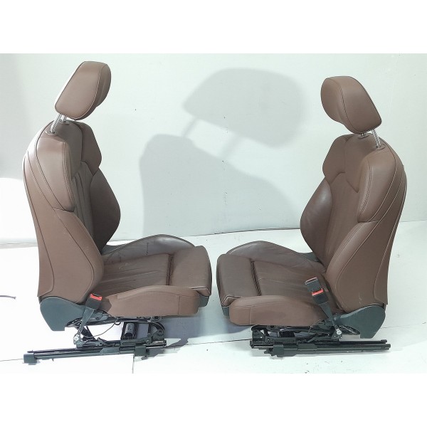 Jogo Banco Couro Audi Q5 Eletricos 2018/2022 Original Terracota