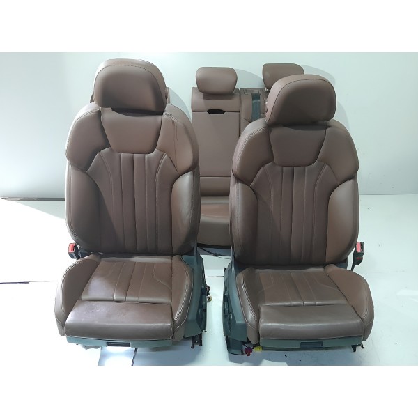 Jogo Banco Couro Audi Q5 Eletricos 2018/2022 Original Terracota