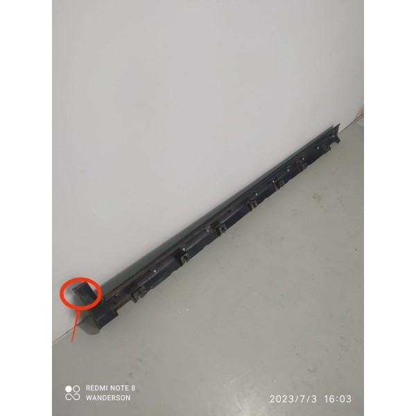 Spoiler Ford Edge Lateral Esquerdo 2010/2014 Detalhe Preto