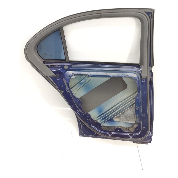 Porta Traseira Esquerda Mercedes C200 C300 2022/2025 Lisa Traseira Esquerda Azul-claro