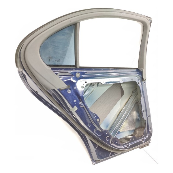 Porta Traseira Esquerda Mercedes C200 C300 2022/2025 Lisa Traseira Esquerda Azul-claro