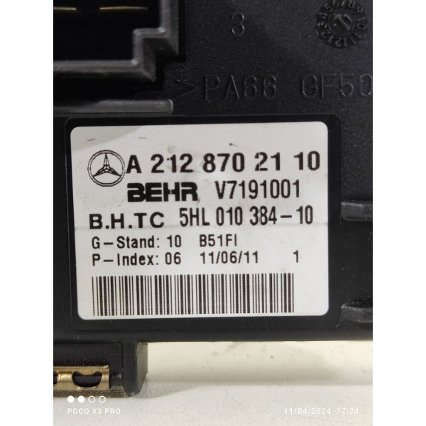Resistencia Ar Condi Mercedes C180 C200 2008/2014 A212870211
