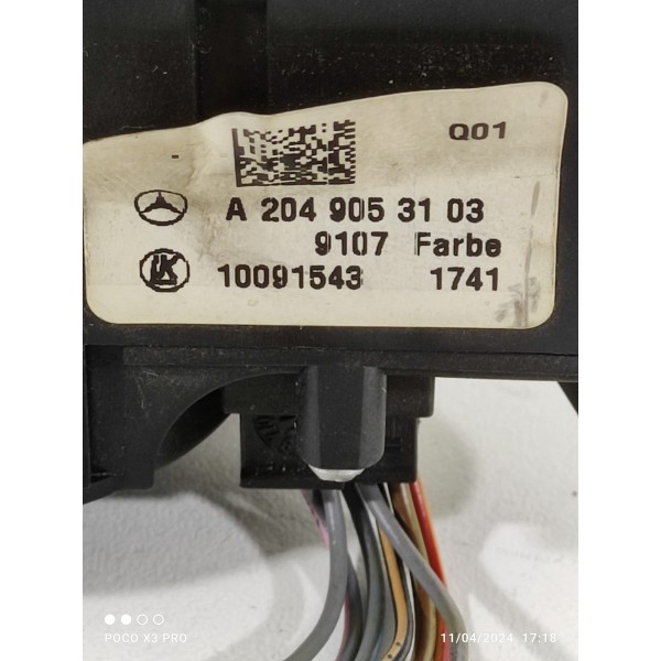 Chave Botao Luz Mercedes C180 C200 2012/2014 A2049053103