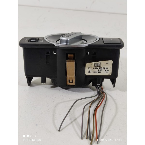 Chave Botao Luz Mercedes C180 C200 2012/2014 A2049053103