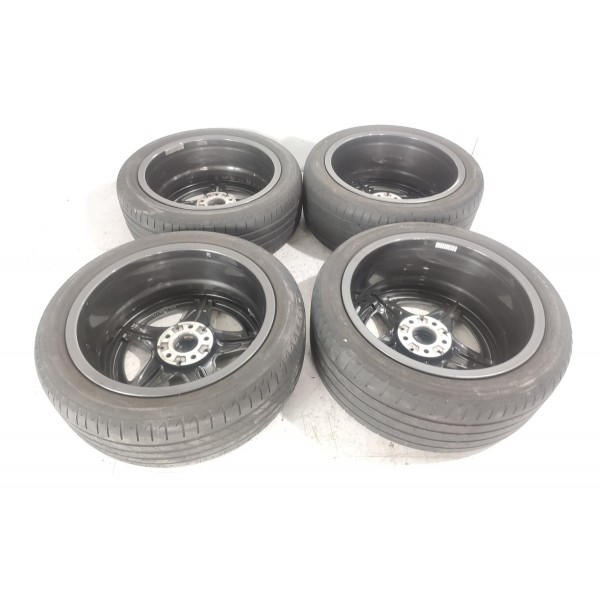 Jogo Rodas Pneus Mercedes Benz C200 Amg Hibrida 2022/25 Det Prateado