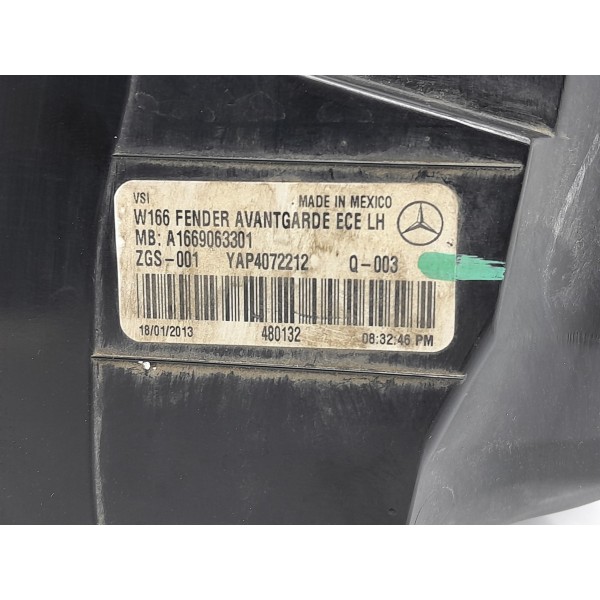 Lanterna Esquerda Mercedes Ml350 2012/2015 A1669063301 Det Esquerdo/motorista