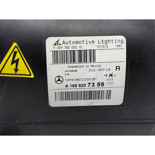 Farol Direito Mercedes Ml350 2012/2016 Completo Direito/passageiro