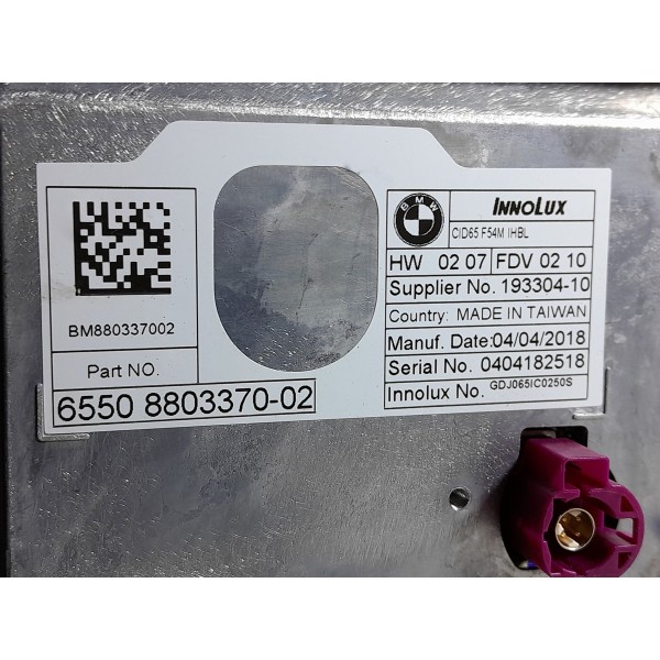 Tela Central Multimidia Mini Cooper 2014 2015/2020 880337002