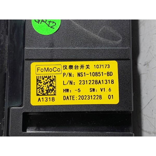 Comando Ar Condicionado Territory 1.5 2021/2025 Ns110851bd