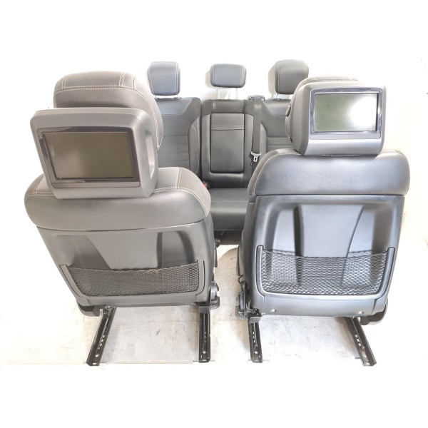 Jogo Banco Eletrico Mercedes Ml350 Alcantara 2012/2016 Cinza-escuro