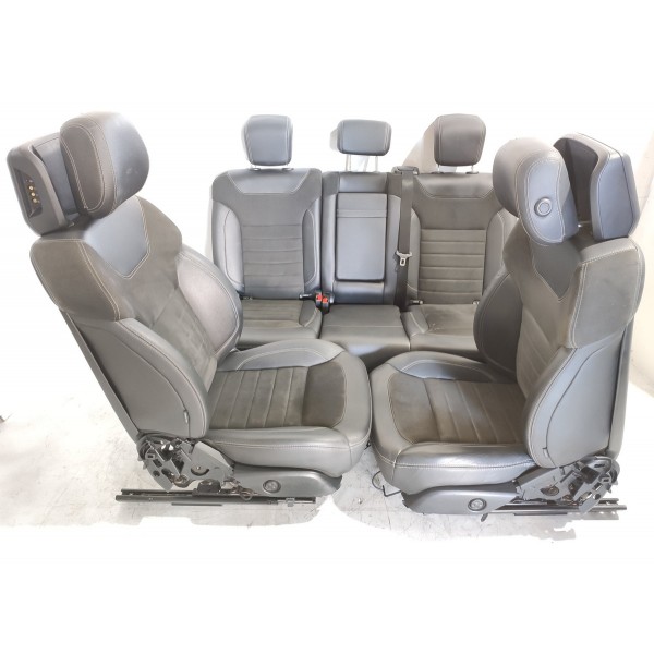 Jogo Banco Eletrico Mercedes Ml350 Alcantara 2012/2016 Cinza-escuro