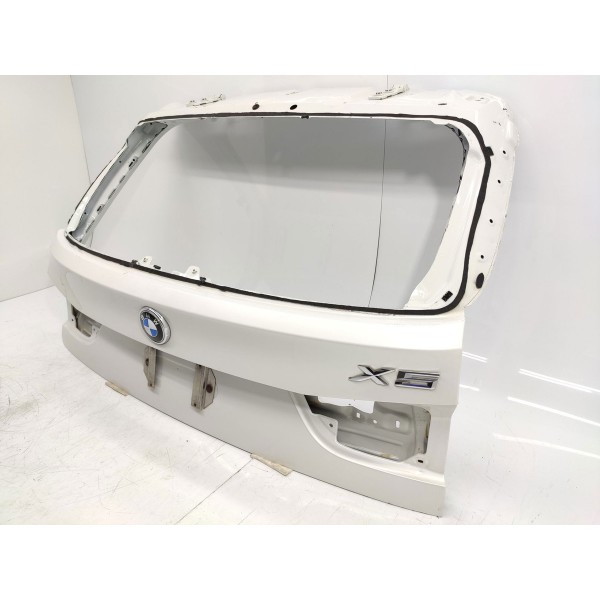 Tampa Traseira Porta Malas Bmw X5 2014/2019 Lisa Branco