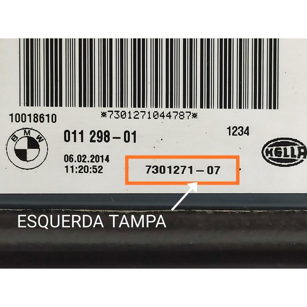 Lanterna Tampa Bmw X5 Esquerda Led 2014/2019 Det 730127107 Esquerdo/motorista Vermelho
