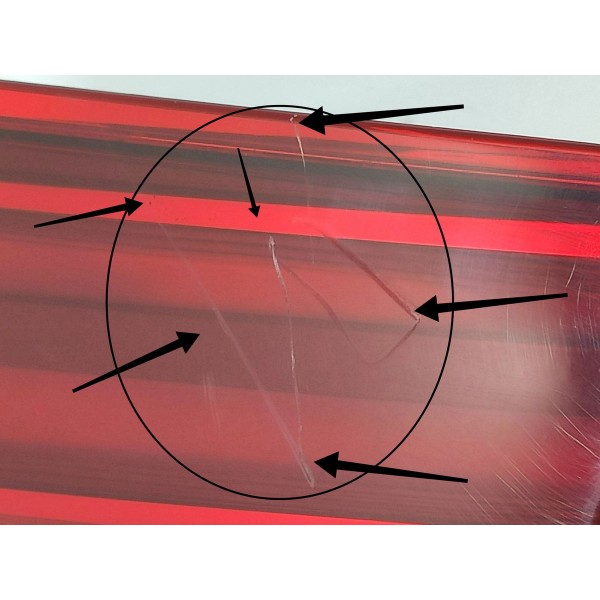 Lanterna Tampa Bmw X5 Esquerda Led 2014/2019 Det 730127107 Esquerdo/motorista Vermelho