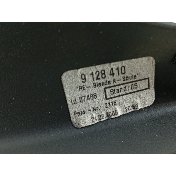 Acabamento Coluna Parabrisa Bmw Z4 Direita 2009/2016 9128410