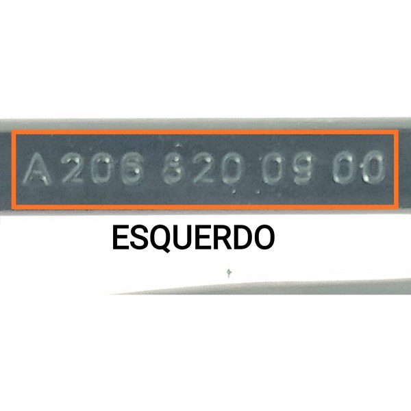 Braco Limpador Mercedes C300 Esquerdo 22/25 A2068200900 Esquerdo
