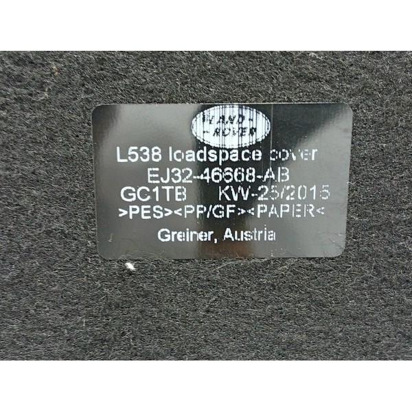 Bagagito Evoque 2012/2019 Ej3246668ab Preto