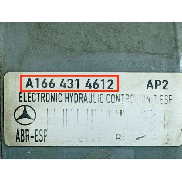 Modulo Abs Mercedes Ml350 3.5 2012/2015 A1669013400