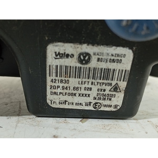 Farol Milha Tcross Esquerdo 2018/2022 2qp941661 Água