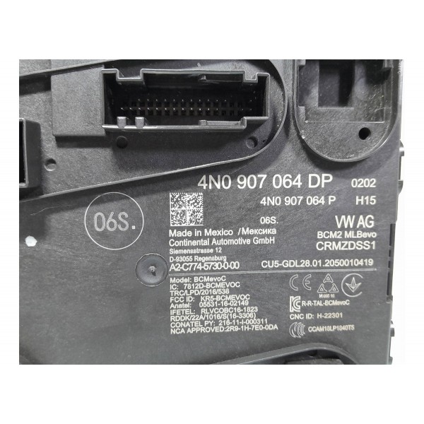 Modulo Conforto Audi Q5 2.0 2018 2019/2022 4n0907064dp