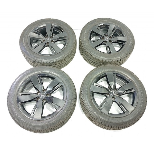 Jogo Roda Pneus Audi Q5 235/55 R19 2018/2022 Original Cinza