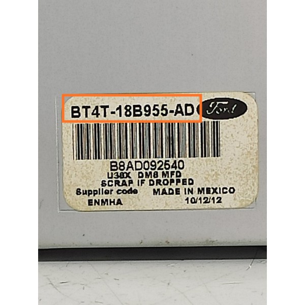 Tela Painel Ford Edge 2010/2014 Bt4t18b955ad