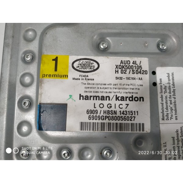 Amplificador Som Range Rover Sport 2006/2013 Xqk500105