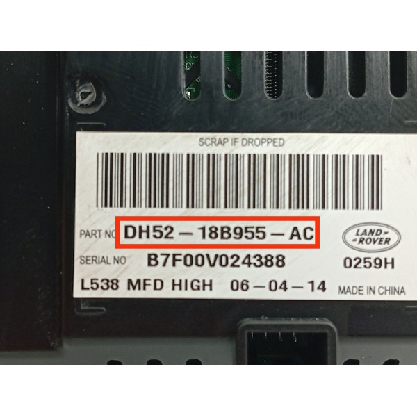 Tela Computador Bordo Freelander 2 2008/2015 Dh5218b955ac