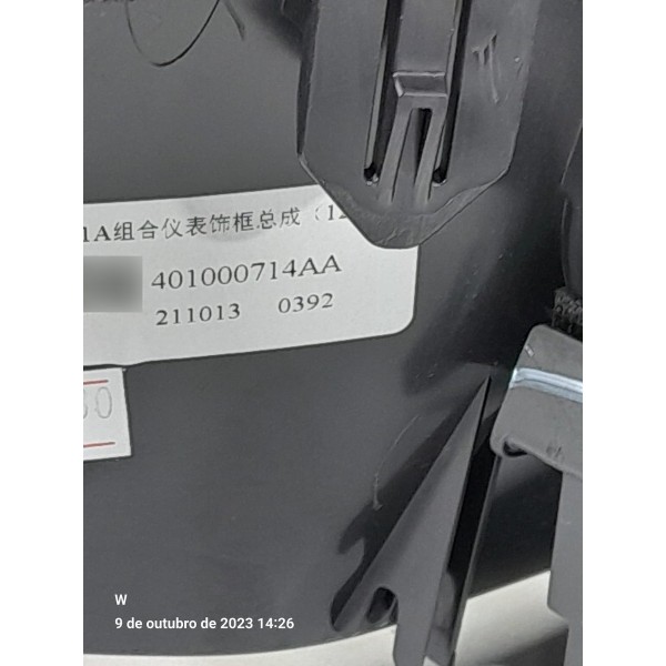Moldura Painel Instrumento Tiggo 8 19/24 Difusor 401000714aa