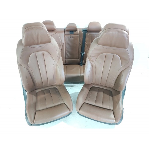 Jogo Bancos Bmw X5 2014/2019 Terracota Det Marrom-escuro