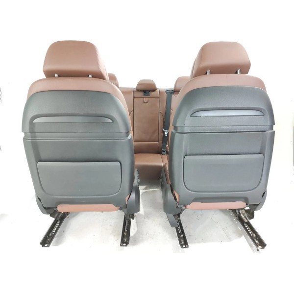 Jogo Bancos Bmw X5 2014/2019 Terracota Det Marrom-escuro