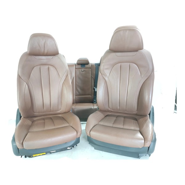 Jogo Bancos Bmw X5 2014/2019 Terracota Det Marrom-escuro