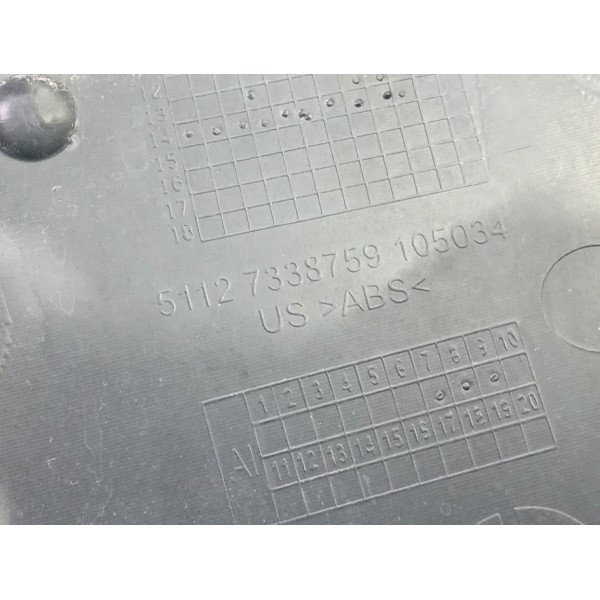 Guia Parachoque Bmw X4 Traseiro Esq 2015/2018 51127338759