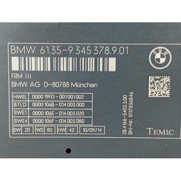 Modulo Conforto Bmw X3 X4 2012/2018 9345378901