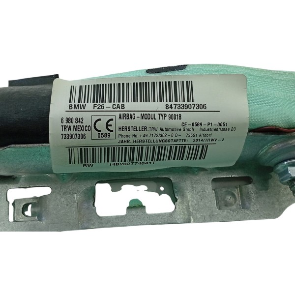 Cortina Airbag Bmw X4 X3 Esquerda 2015/2018 84733907306